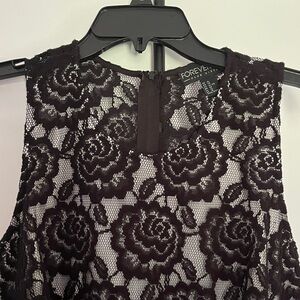 Forever 21 Black Floral Lace Dress